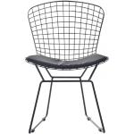 Jedálenské stoličky čiernej farby v industriálnom štýle z kovu 