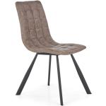 Jedálenské stoličky halmar oceľovo šedej farby v modernom štýle z kovu lakovaný povrch 
