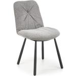 Jedálenské stoličky halmar oceľovo šedej farby v industriálnom štýle z kovu lakovaný povrch 