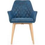 Jedálenské stoličky modrej farby z polyuretánu 
