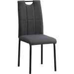 Jedálenské stoličky Kondela sivej farby z kovu v zľave 