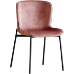 Jedálenské stoličky Kondela ružovej farby v modernom štýle z kovu v zľave 