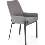 Jedálenské stoličky halmar oceľovo šedej farby v industriálnom štýle z kovu 