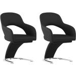 Jedálenské stoličky čiernej farby v modernom štýle 2 ks balenie v zľave 