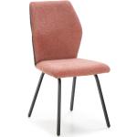 Jedálenské stoličky červenej farby z kovu 4 ks balenie 
