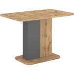Jedálenské stoly Kondela hnedej farby v modernom štýle z dubového dreva obdĺžnikové rozkladacie 