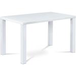 Jedálenské stoly autronic bielej farby v modernom štýle z dreva vysoko lesklý povrch 