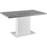 Jedálenské stoly Kondela sivej farby z kovu vysoko lesklý povrch v zľave 