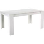 Jedálenské stoly Kondela bielej farby z dreva 