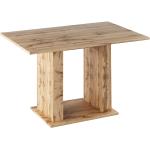 Jedálenské stoly Kondela hnedej farby z dubového dreva v zľave vyrobené na Slovensku 
