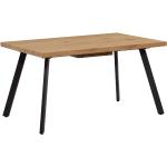 Jedálenské stoly Kondela hnedej farby v minimalistickom štýle z dubového dreva rozkladacie v zľave 