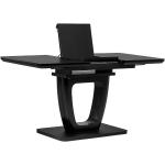 Jedálenské stoly autronic čiernej farby v modernom štýle z kovu rozkladacie 