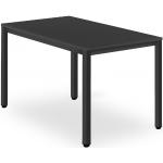 Jedálenské stoly čiernej farby v modernom štýle z kovu obdĺžnikové 