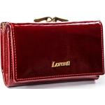 Jedinečná dámska lakovaná kožená peňaženka červená - Lorenti 55020SH červená