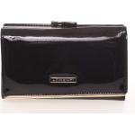 Jedinečná dámska lakovaná kožená peňaženka čierna - Lorenti 55020SH čierna