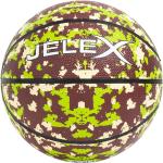 Basketbalové lopty zelenej farby s maskáčovým vzorom 