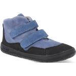 Detské Členkové topánky modrej farby z kože na jeseň 