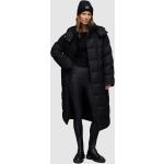 Dámske Zimné kabáty AllSaints čiernej farby z bavlny Oversize v zľave udržateľná móda 