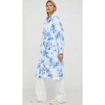 Dámske Designer Jarné kabáty HUGO BOSS BOSS modrej farby z polyesteru vo veľkosti M 