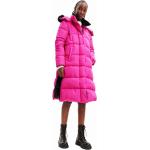 Dámske Zimné kabáty Desigual Desigual ružovej farby z polyamidu udržateľná móda 