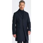 Pánske Kabáty Gant modrej farby v elegantnom štýle vo veľkosti XXL na gombíky na zimu 