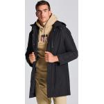 Pánske Kabáty Gant čiernej farby v športovom štýle z polyesteru vo veľkosti XXXL na zips Kapucňa na zimu 