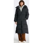 Dámske Zimné kabáty Gant čiernej farby zo syntetiky na zips Kapucňa 