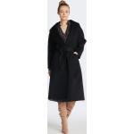 Dámske Kabáty Gant čiernej farby v ležérnom štýle vo veľkosti XS s dlhými rukávmi s opaskom na zimu 
