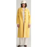 Dámske Zimné kabáty Gant žltej farby vo veľkosti XS na gombíky s opaskom 