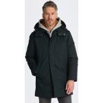 Pánske Kabáty Gant čiernej farby v ležérnom štýle zo syntetiky vo veľkosti XXXL na zips Kapucňa na zimu 