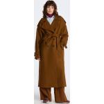 Dámske Zimné kabáty Gant hnedej farby z vlny vo veľkosti XS 