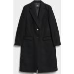 Dámske Designer Zimné kabáty Karl Lagerfeld čiernej farby v ležérnom štýle s vyšívaným vzorom vo veľkosti M 