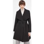 Dámske Designer Jarné kabáty Ralph Lauren čiernej farby z umelého hodvábu v zľave 