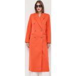 Dámske Jarné kabáty Notes du Nord oranžovej farby z polyesteru vo veľkosti M 