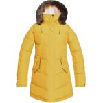 Dámske Zimné kabáty Roxy Ellie nepremokavé Priedušní zlatej farby z polyesteru Kapucňa metalické 