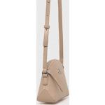 Dámske Designer Crossbody kabelky Calvin Klein béžovej farby z polyuretánu Vegan udržateľná móda 