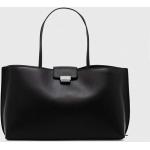 Dámske Designer Shopper kabelky Calvin Klein čiernej farby z polyuretánu Vegan 
