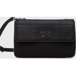Dámske Designer Crossbody kabelky Calvin Klein čiernej farby z polyuretánu Vegan v zľave 