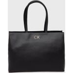 Dámske Designer Veľké kabelky Calvin Klein čiernej farby z polyuretánu Vegan v zľave 
