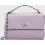 Dámske Designer Crossbody kabelky Calvin Klein fialovej farby z polyuretánu Vegan udržateľná móda 