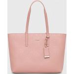 Dámske Designer Shopper kabelky Calvin Klein ružovej farby z polyuretánu Vegan udržateľná móda 