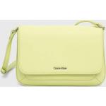 Dámske Designer Crossbody kabelky Calvin Klein zelenej farby z polyuretánu Vegan 