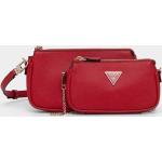 Dámske Crossbody kabelky Guess Noelle červenej farby z bavlny Vegan 