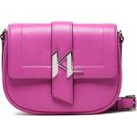 Dámske Designer Crossbody kabelky Karl Lagerfeld ružovej farby v zľave 