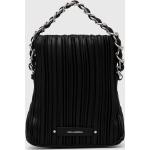 Dámske Designer Shopper kabelky Karl Lagerfeld čiernej farby z polyuretánu Vegan 