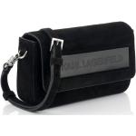 Dámske Designer Elegantné kabelky Karl Lagerfeld čiernej farby v elegantnom štýle z kože odnímateľný popruh 