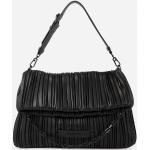 Dámske Designer Shopper kabelky Karl Lagerfeld čiernej farby v modernom štýle na zips 