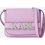 Dámske Designer Elegantné kabelky Karl Lagerfeld fialovej farby v elegantnom štýle 