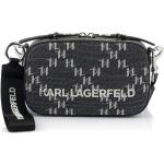 Dámske Designer Kabelky do ruky Karl Lagerfeld sivej farby v ležérnom štýle zo syntetiky 