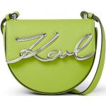 Dámske Designer Sedlové kabelky Karl Lagerfeld zelenej farby 